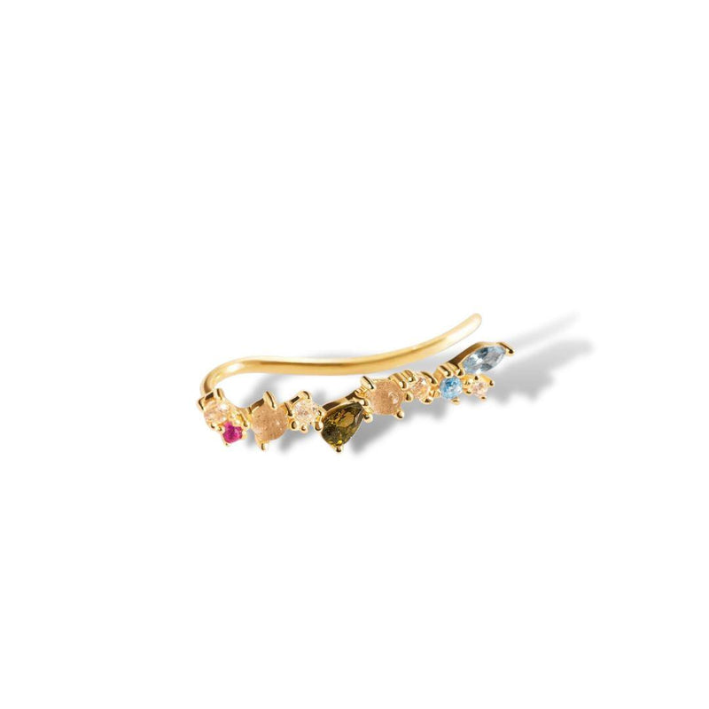 Rainbow Gold Earrings Infinite Jewellery Hurtig Lane Vegan Watches