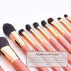 Full Vegan Makeup Brush Set- Sustainable Wood and Bronze Makeup Brushes Hurtig Lane