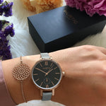 Amalfi Petite Stainless Steel Rose Gold/Black/Silver Watch Hurtig Lane Vegan Watches