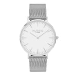 Lorelai Stainless Steel Watch Silver, White & Silver - Hurtig Lane - sustainable- vegan-ethical- cruelty free