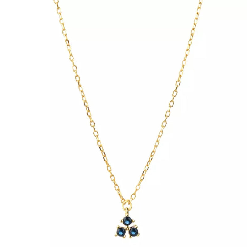Vistosa Trio Gold Necklace- Champagne Necklaces Hurtig Lane 