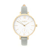 Amalfi Petite Stainless Steel Watch Gold, White & Silver Watch Hurtig Lane Vegan Watches