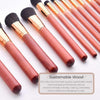 Full Vegan Makeup Brush Set- Sustainable Wood and Bronze Makeup Brushes Hurtig Lane